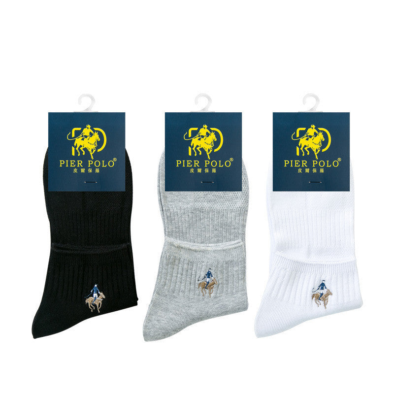 Double Needle Mesh Breathable Cotton Boat Socks