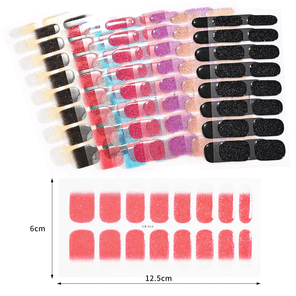 Gel Second Generation Phototherapy Semi-curing Nail Sticker