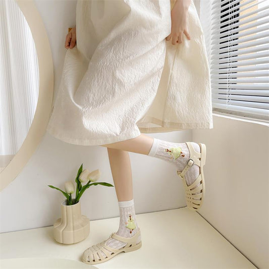 Ladies Korean Style Ins Trendy Hollow Tube Socks