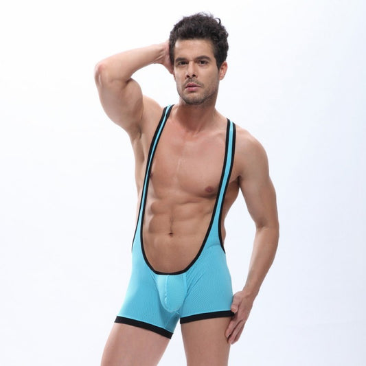 Mesh breathable jumpsuit