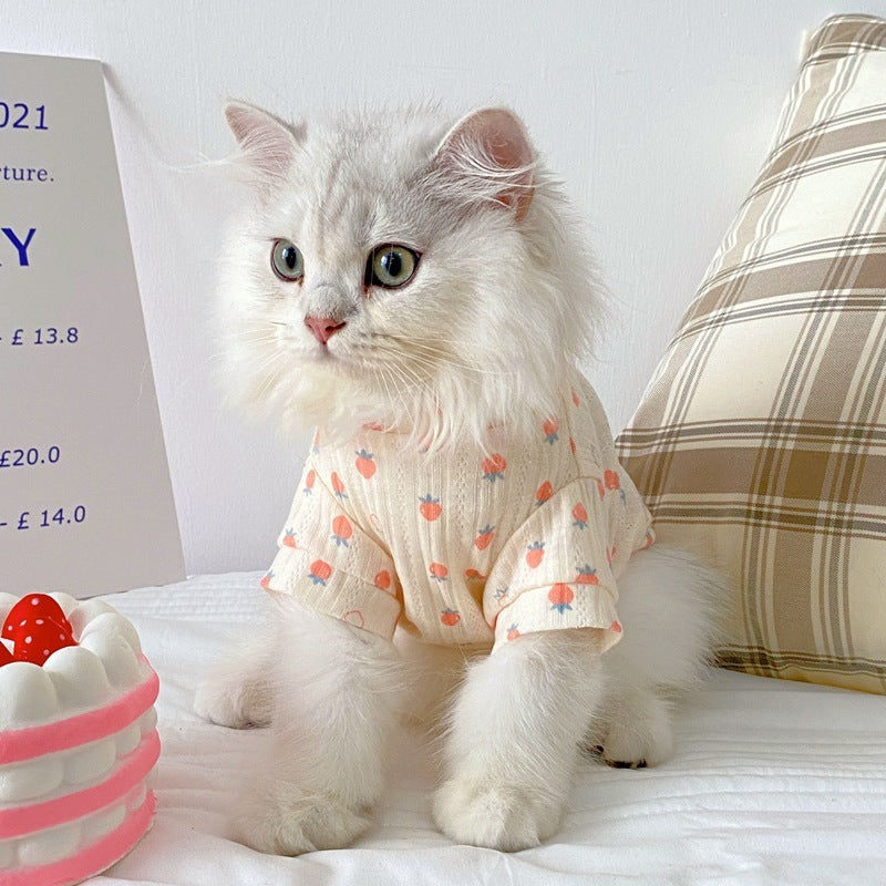 Anti-hair Loss Pet Vest For Cat Clothes