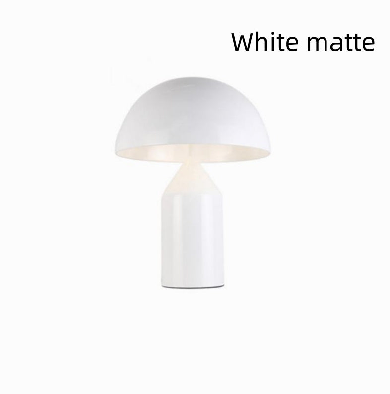 Post-modern Creative Simple Model Room Hotel Desktop Bedroom Bedside Semi-circular Hardware Mushroom Desk Lamp