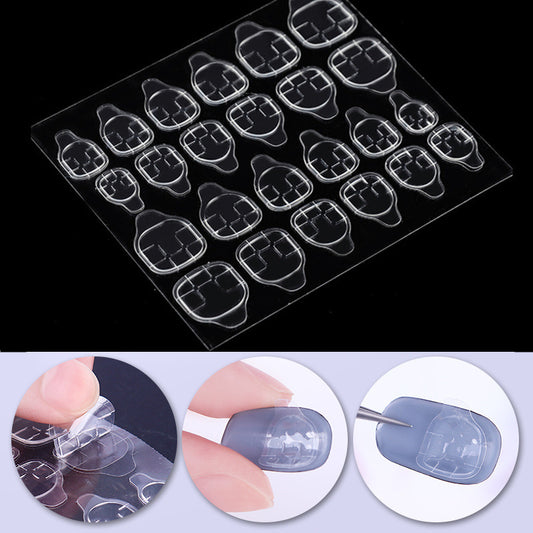 Transparent invisible nail sticker
