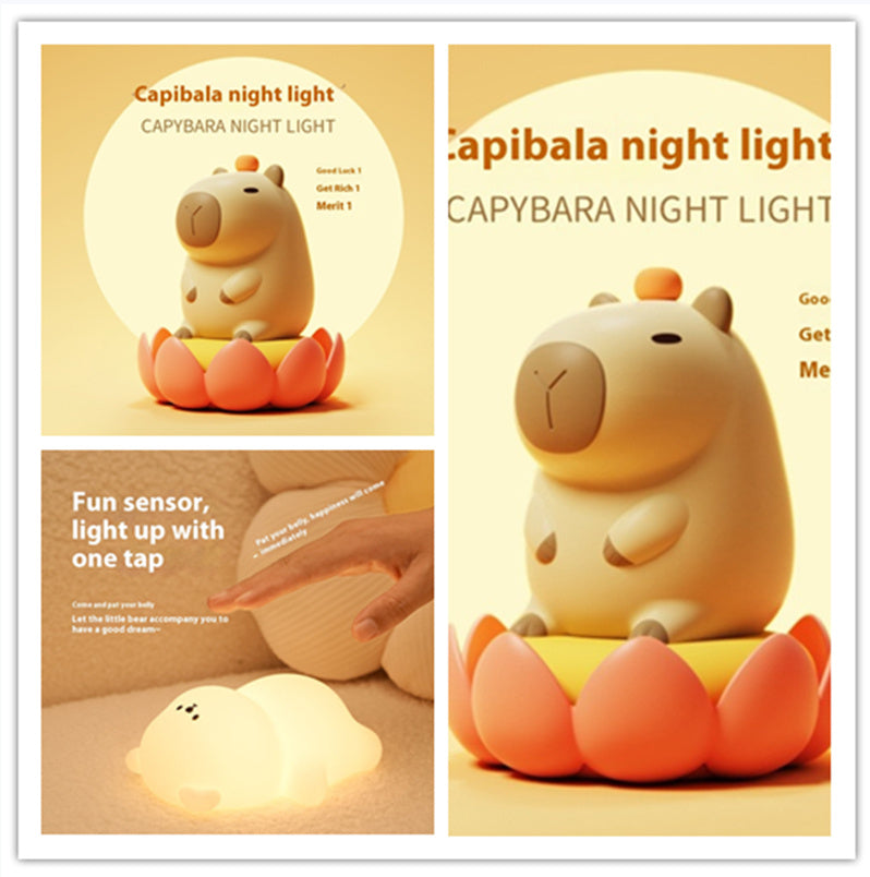 USB Rechargeable LED Colorful Timing Atmosphere Silicone Light