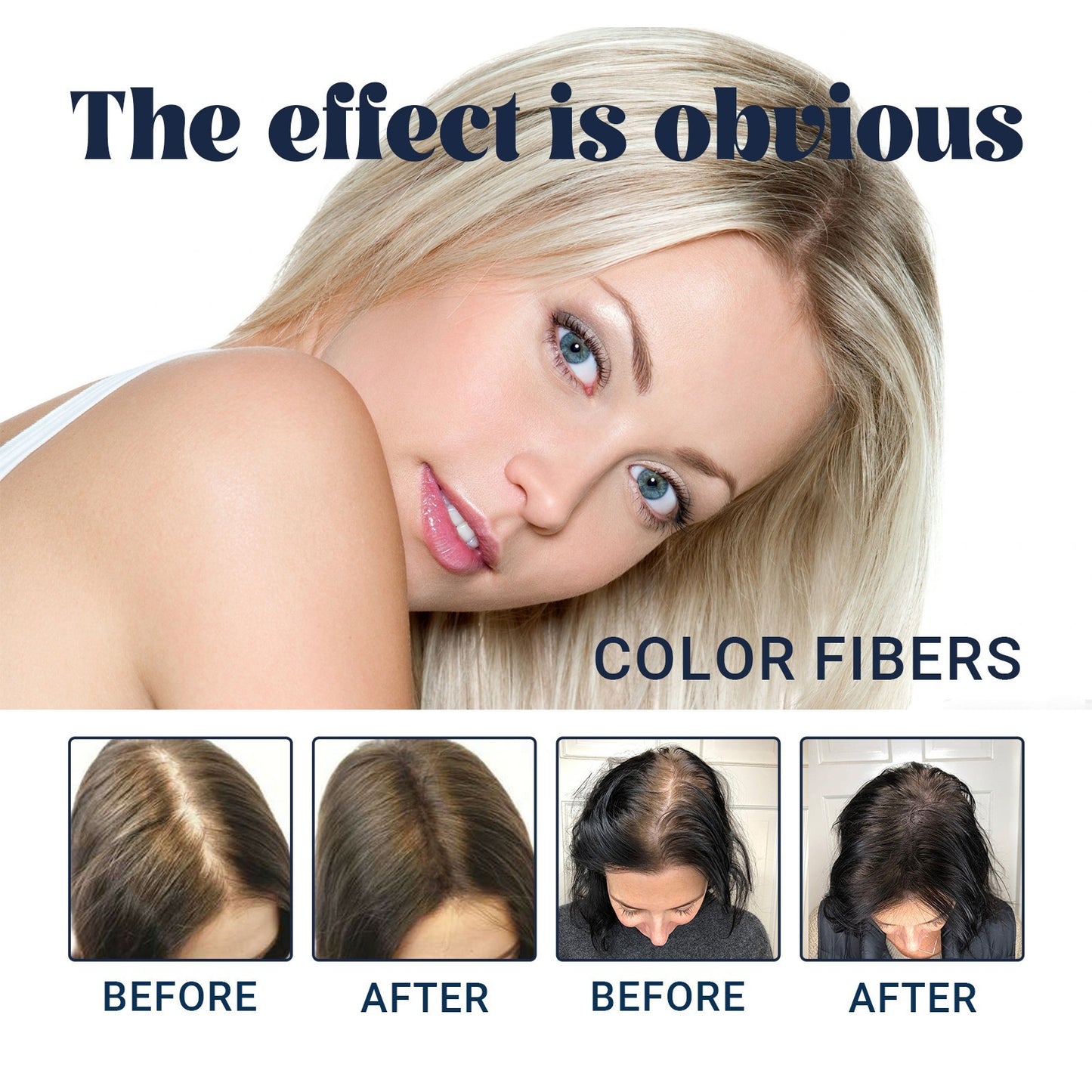 Thick Hair Fiber Powder Hair Fluffy Color Supplement