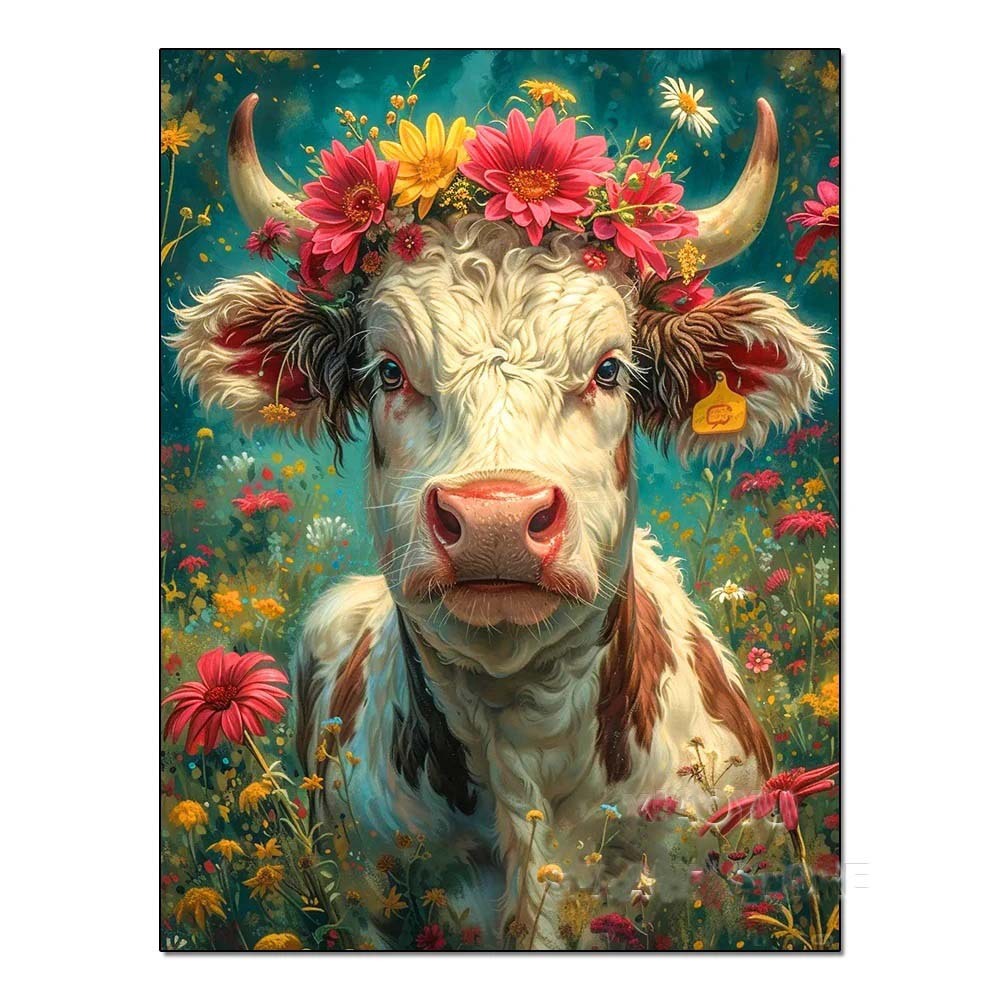 DIY Handmade Diamond Painting With Colorful Animals And Full Diamonds