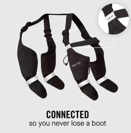 Elastic Belt With Reflective Pet Shoes Waterproof