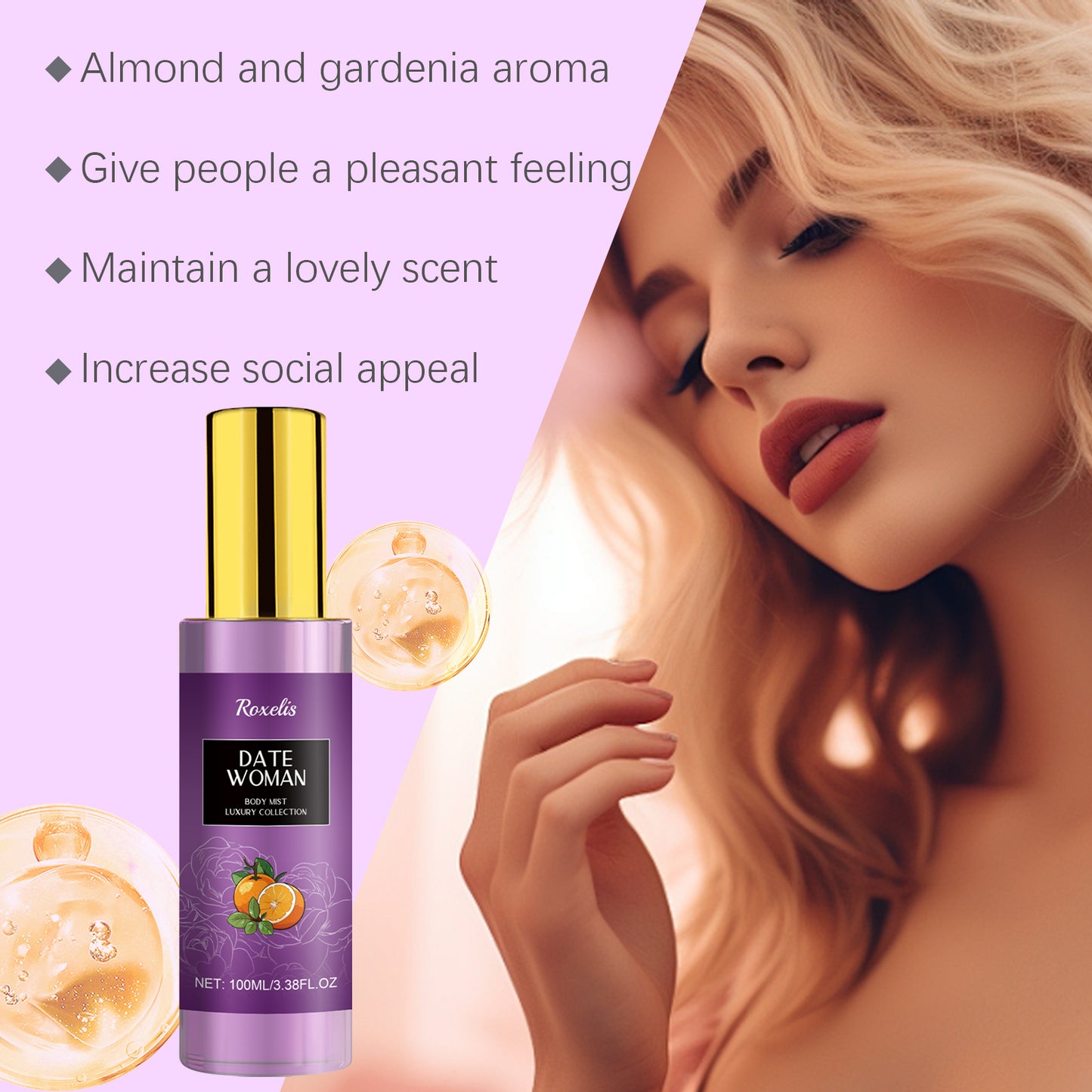 Body Perfume Spray Lasting Fragrance Smoke Rain Garden Wood Rose Light Portable Niche Fragrance Fragrance