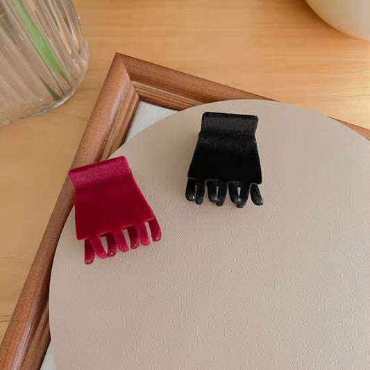 Small Size Flocking Grip High Ponytail Anti-collapse Fixed Gadget