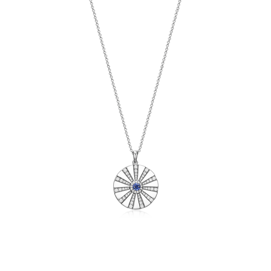 Rhodium Plated Modern Radiance Locket SN010