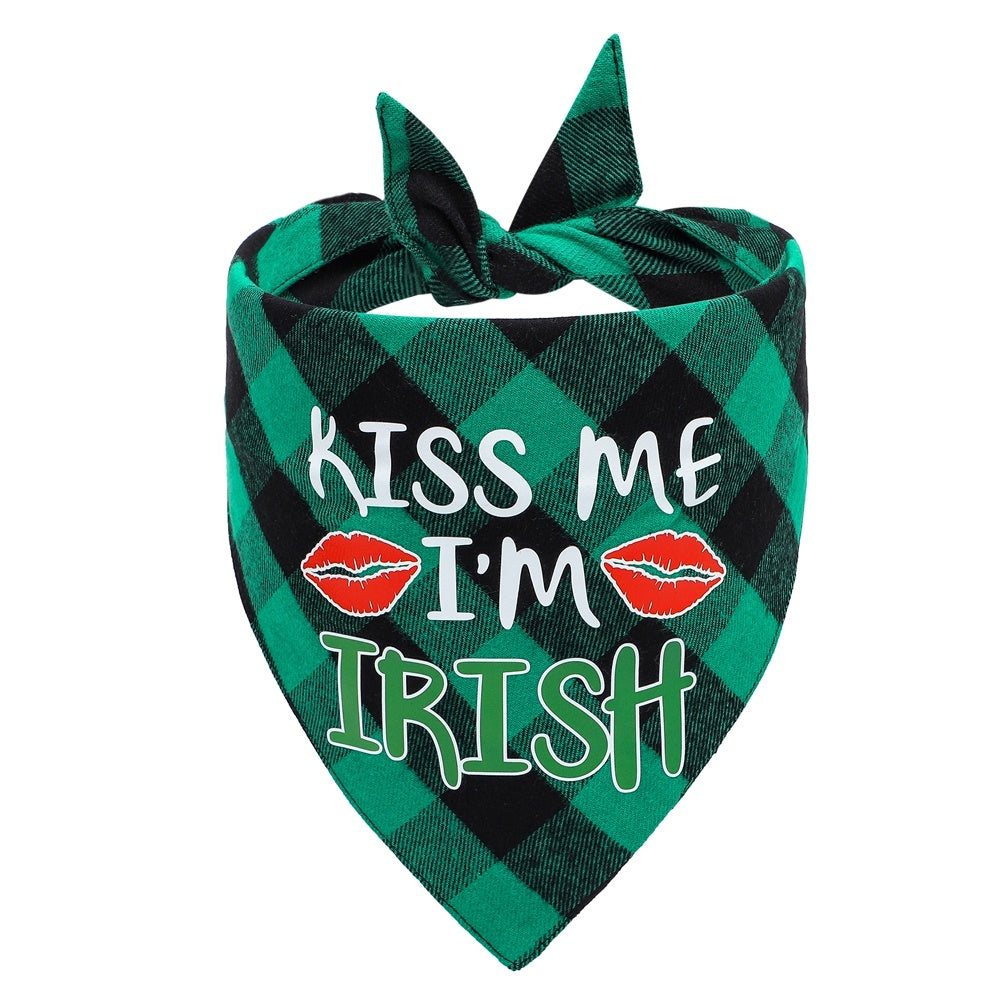 Triangle Scarf Dog Scarf Irish Festival Pet Slobber Towel