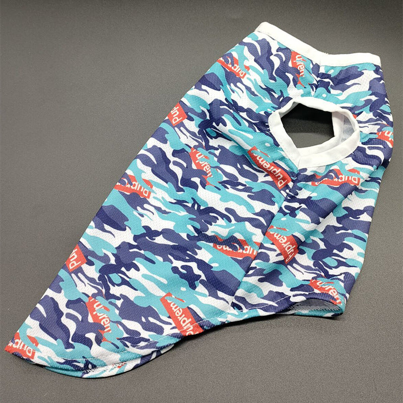 Spring And Summer Camouflage Dog Vest Clothes