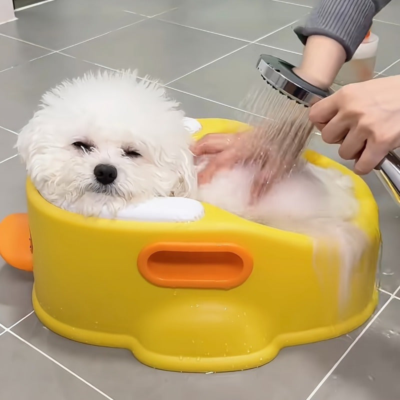 PVC Bathtub For Dogs And Cats Without Electricity Easy To Store Sustainable Use Non-electric Shaped Like A Duck