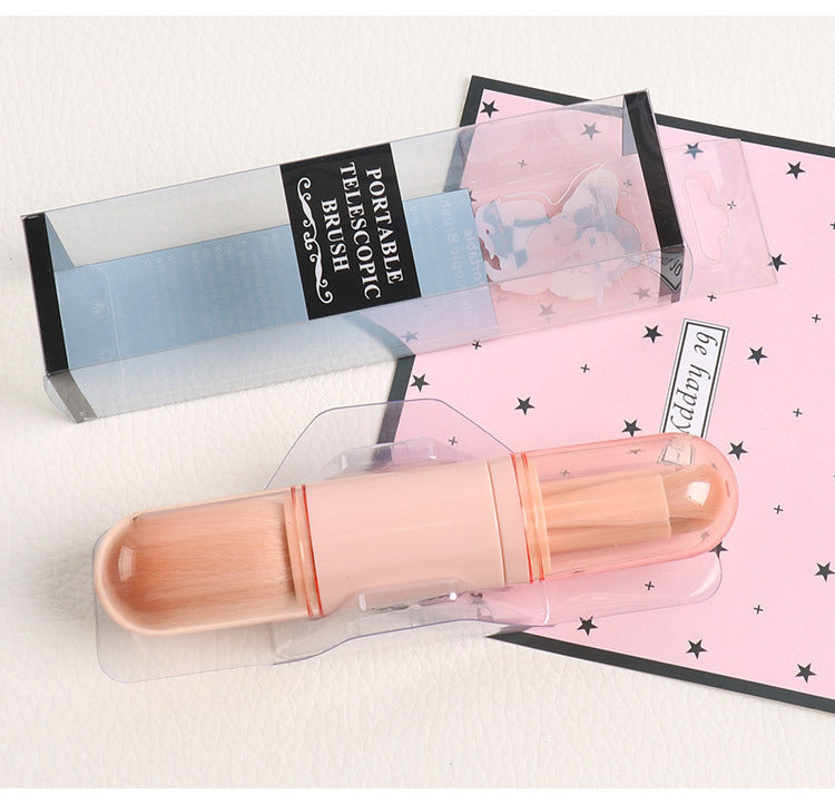 Mini Eye Skin Tone Retractable Portable Four In One Makeup Brush Beauty Tool