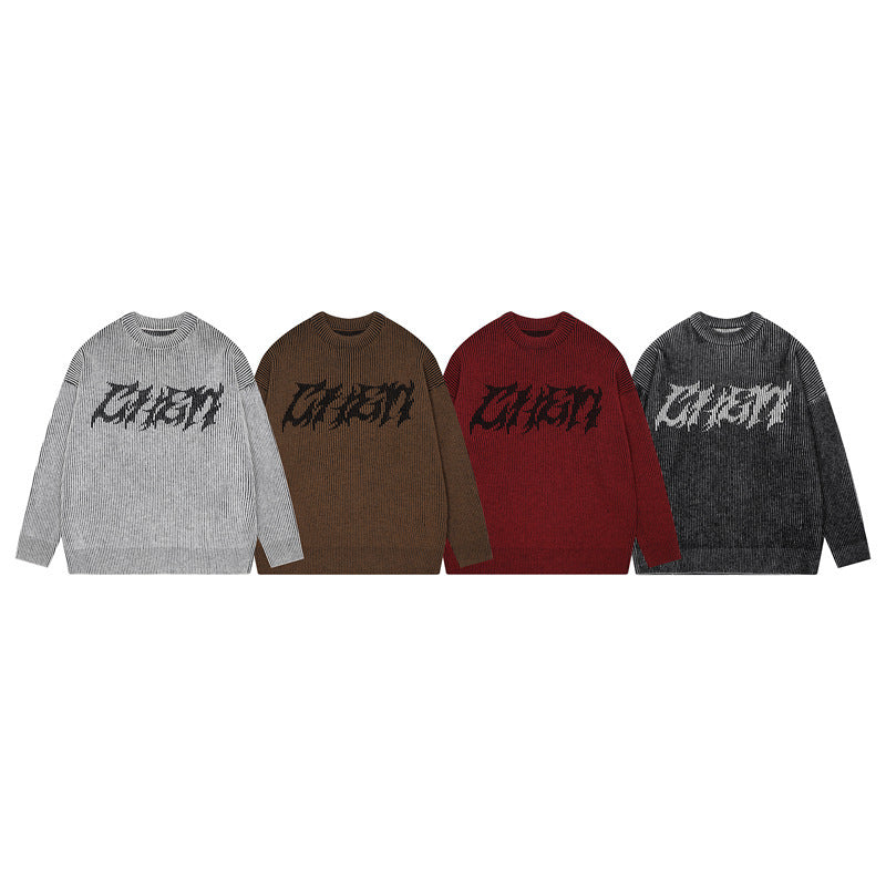 Men's New Fashion Loose Cool Knitted Sweater