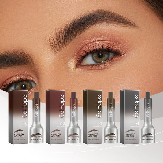 Pressure Air Cushion Brow Cream Not Easy To Smudge Without Removing Makeup To Create Three-Dimensional Natural Long-Lasting Air Cushion Eyebrow Cream
