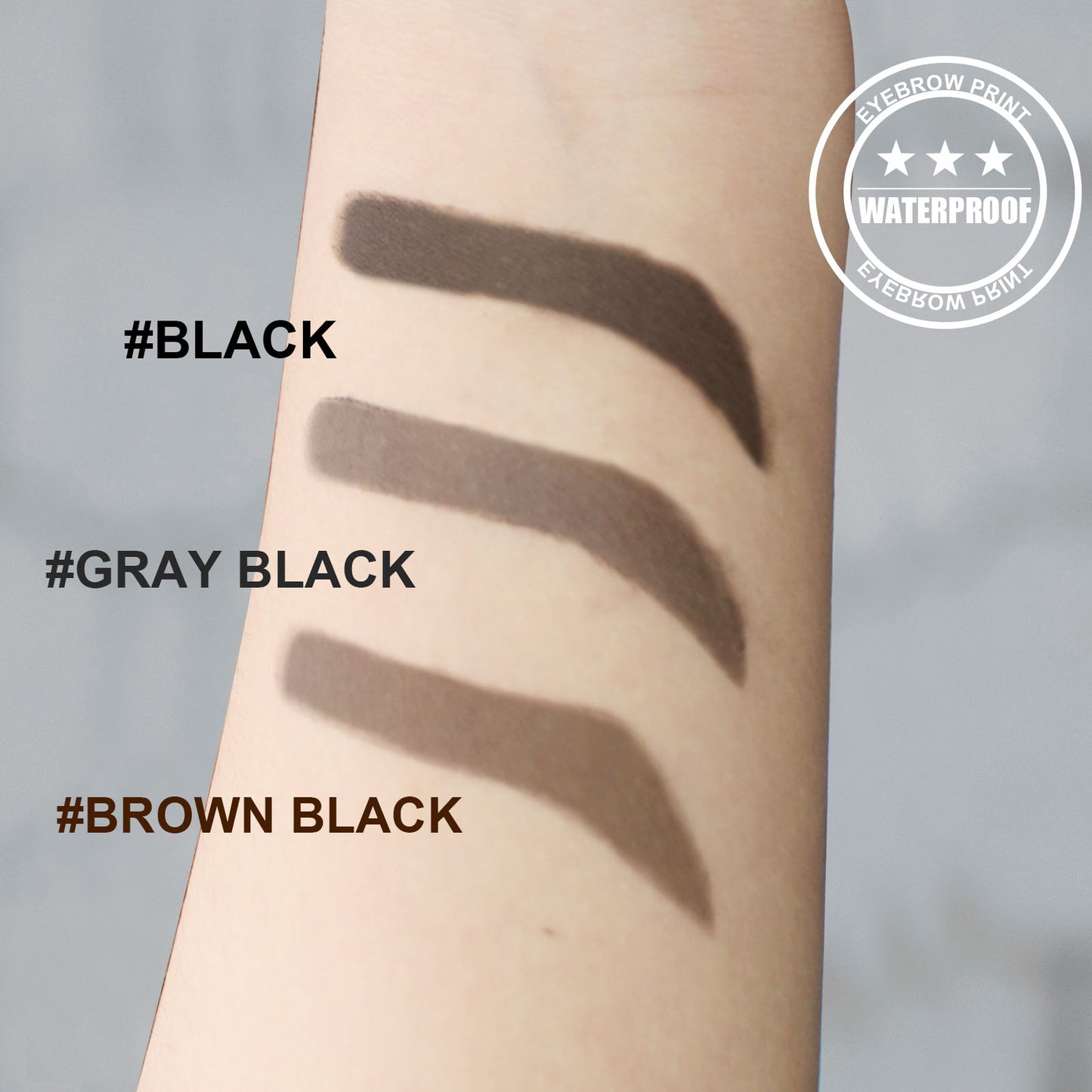 EELHOE Hairline And Eyebrow Marks (Black) Eyebrow Cakes, Hairline And Eyebrow Marks, Natural And Lazy Eyebrows, Quick Makeup For Eyebrow Marks