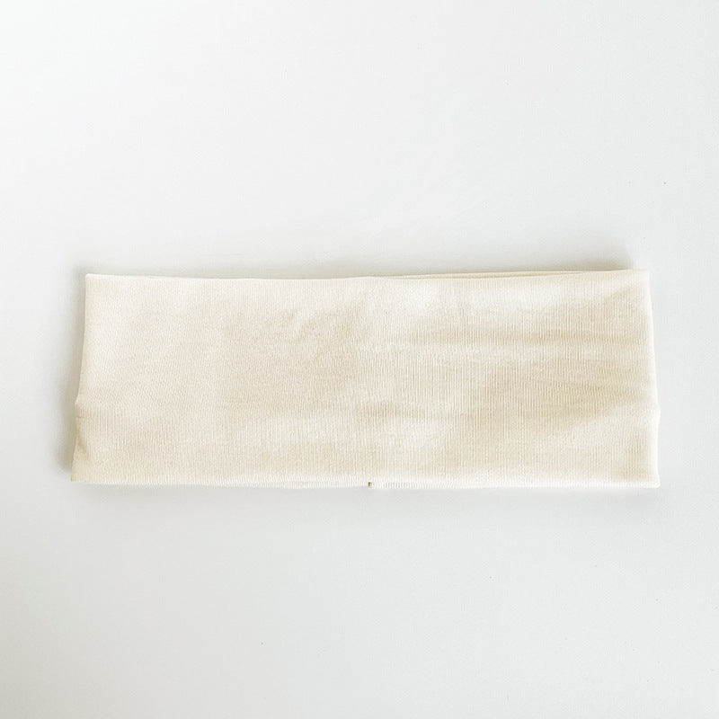 Solid Color Elastic Knitted Headband Athleisure