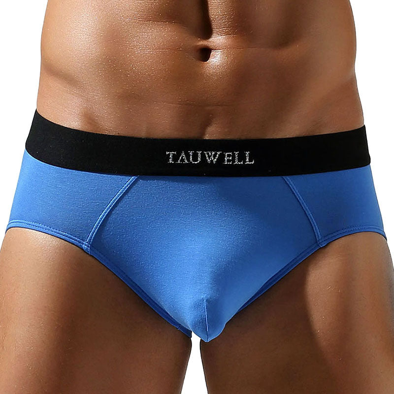 Men's Cotton Solid Color Sexy Low Waist Design Convex A Underwear