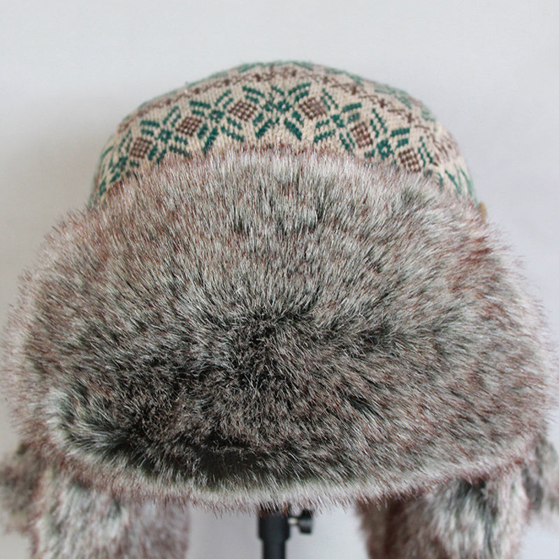Men Plus Velvet Cycling Wind And Cold Ear Protection Hat