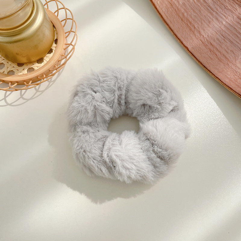 Winter Plush Pork Intestine Hair Ring