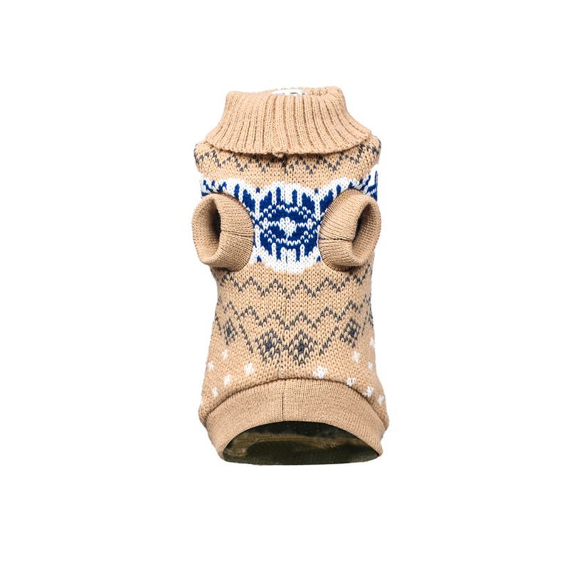 Autumn And Winter Warm Stretch Snowflake Pet Sweater