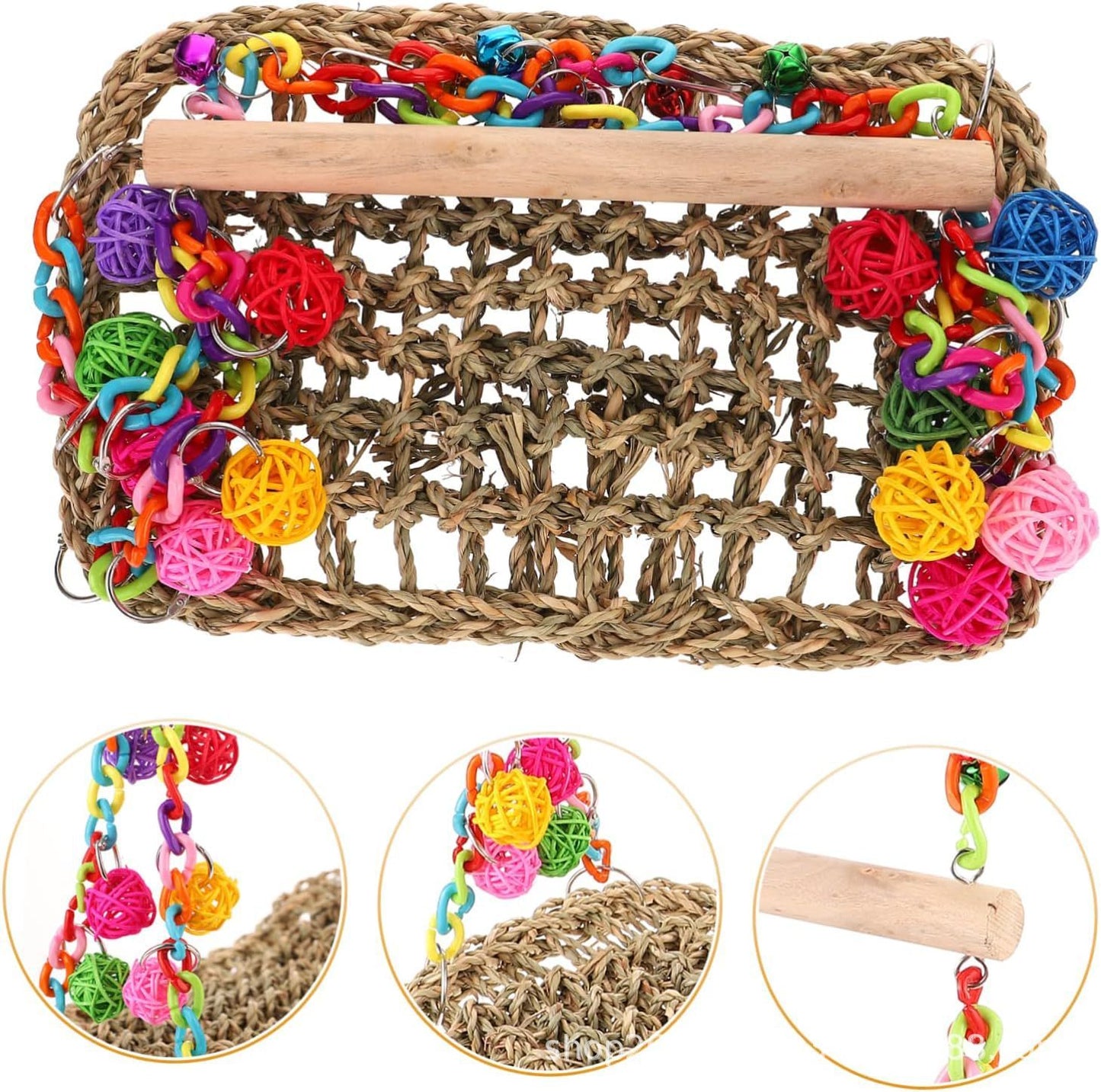 Parrot Toys Climbing Net Hammock Medium And Large Toy Bird Cage