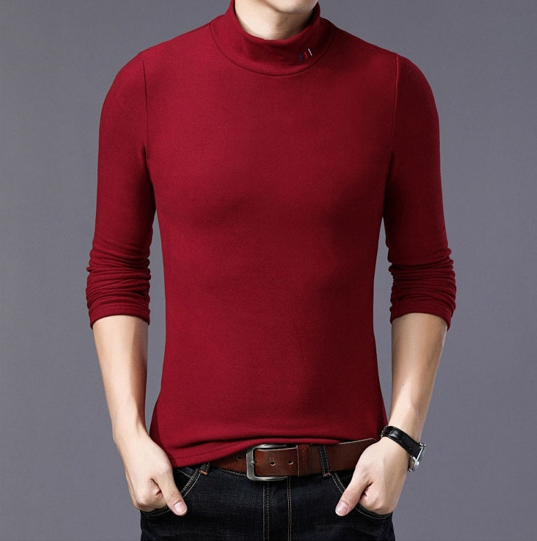 Autumn And Winter Men's New Slim Bottoming Shirt