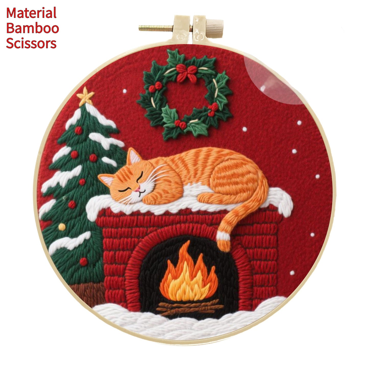 Cat Handmade Embroidery Diy Material Package