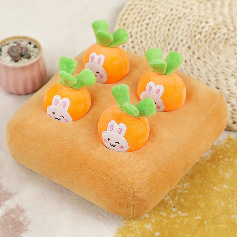 Pet Pull Radish Chick Gopher Hide And Seek Plush Toy