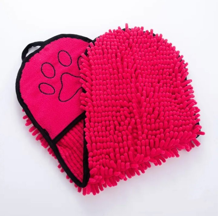 Dog Bath Robe Towel Quick Dry Pet Soft Towel Fiber Absorbent Cat Bath Towel Convenient Pet Cleaning Washcloth Thicken Durable