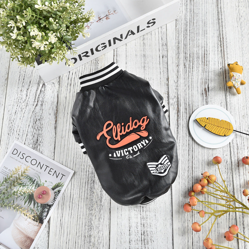 Flying Leather Jacket Padded Warm Clothing