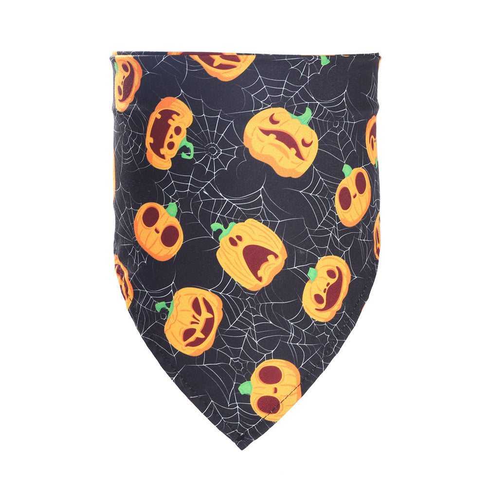New Halloween Pet Drool Dog Triangle Scarf