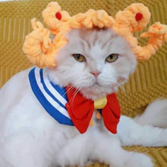 Cat Headgear Double Dough-twist Style Plaits Handmade