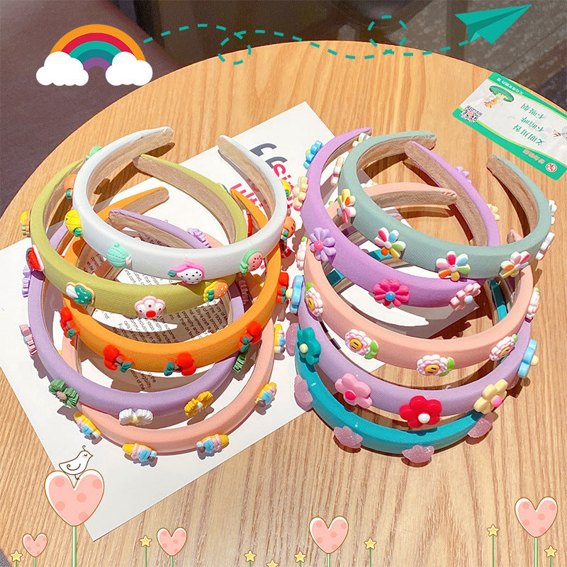 Small Flower Face Wash Makeup Hair Band