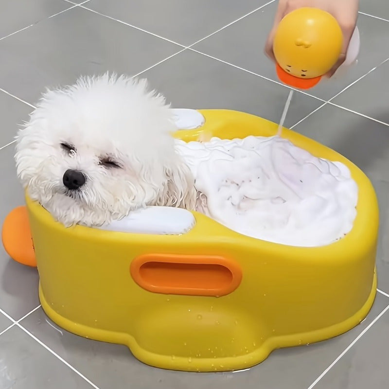 PVC Bathtub For Dogs And Cats Without Electricity Easy To Store Sustainable Use Non-electric Shaped Like A Duck