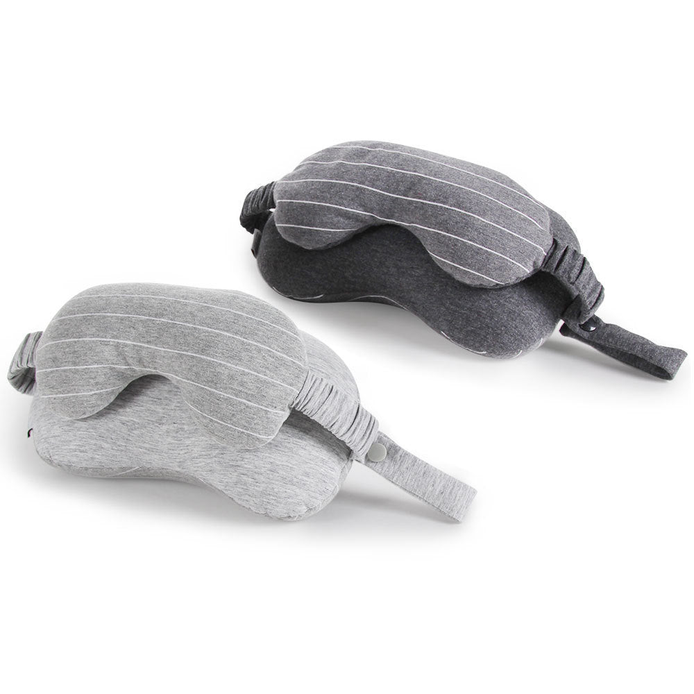Eye Mask Two-in-one Pillow Jersey Foam Particles Neck Pillow