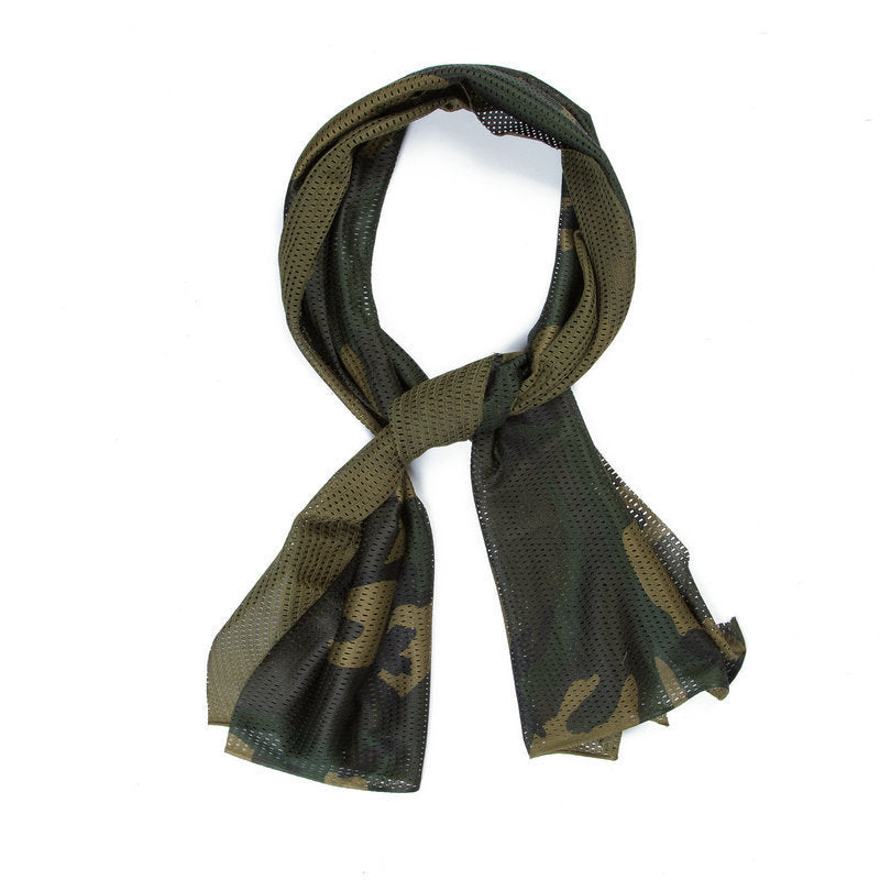 Camouflage Outdoor Net Scarf Camouflage Multicolor