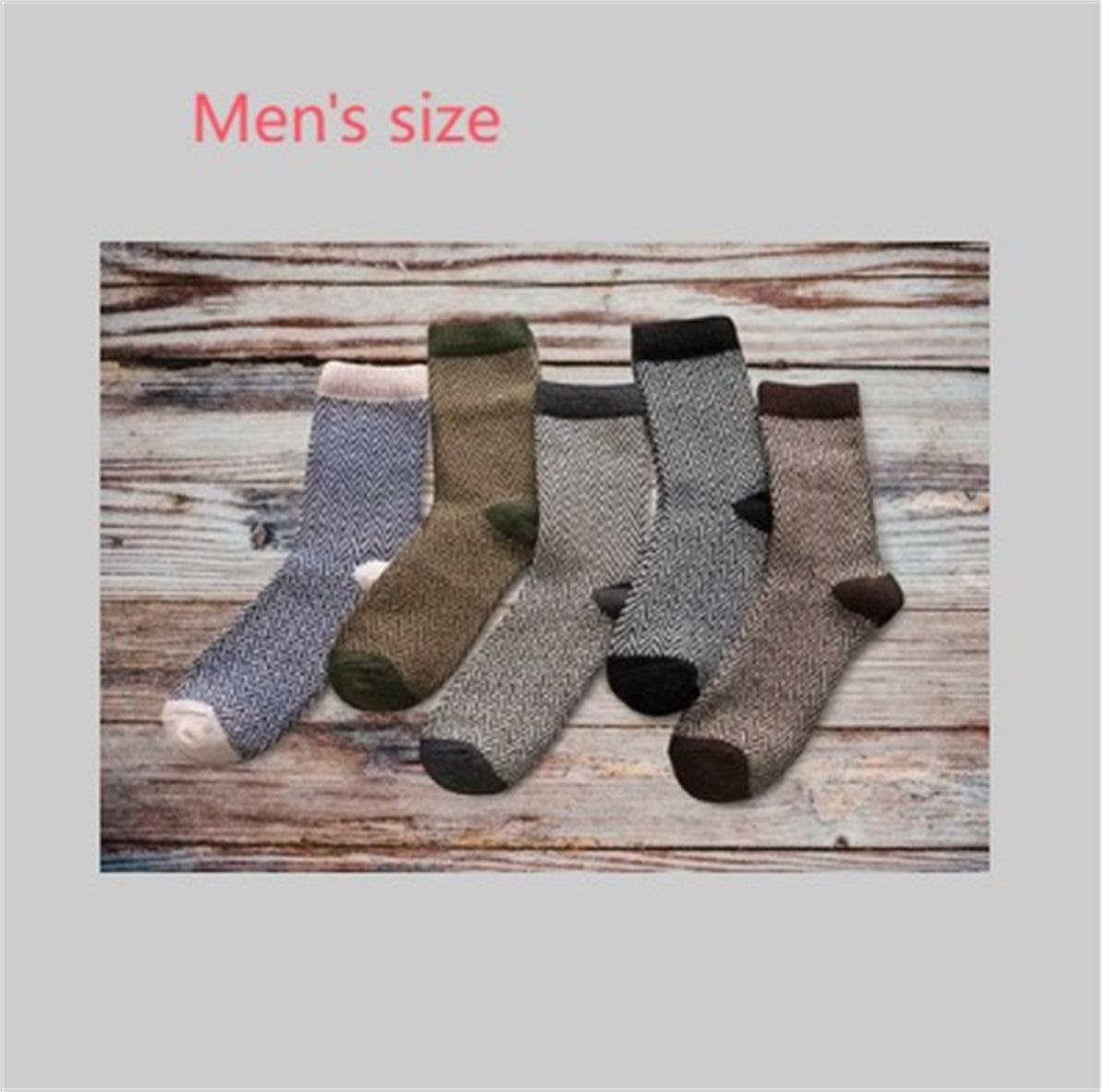 Winter Thick Warm Stripe Wool Socks Casual Sock Business Socks