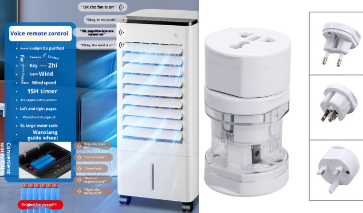 Household High-end Refrigeration Fan Voice Remote Control Cold Water Fan