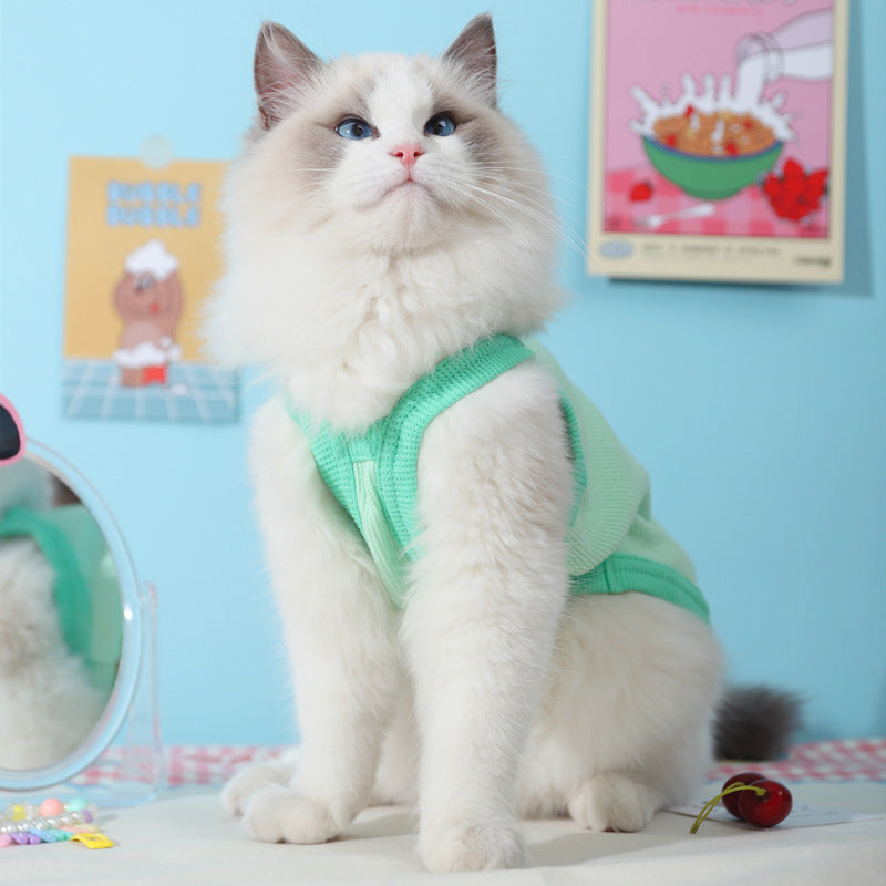 Kitty Clothes Summer Thin Pet Vest