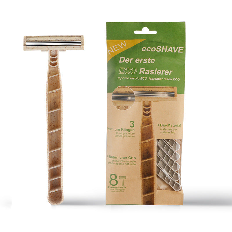 Degradable Material Disposable Manual Shaver