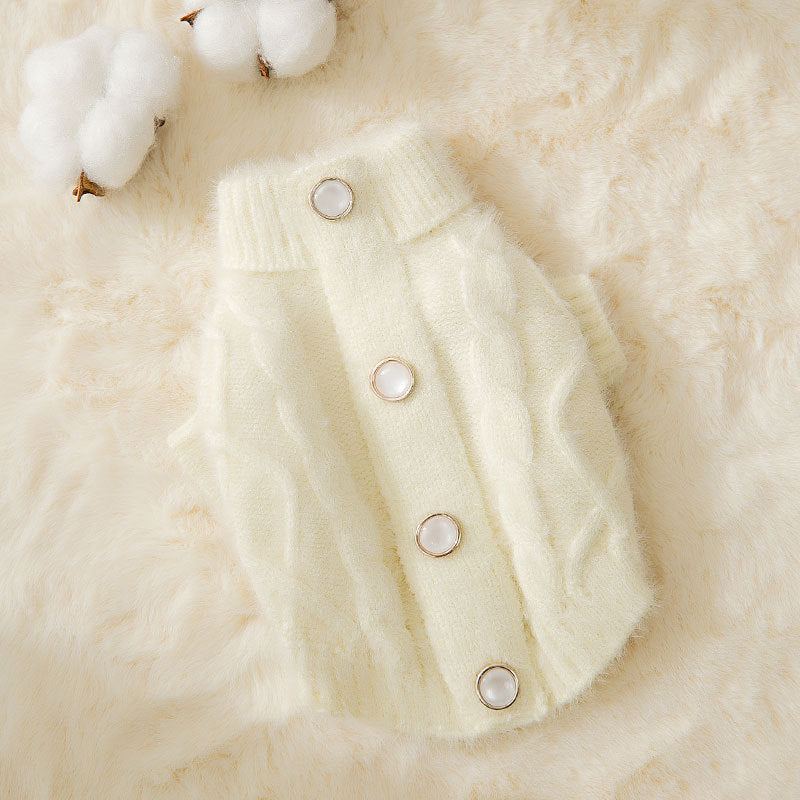 Knit Sweater Kitty Autumn And Winter Warm Two-legged Clothes