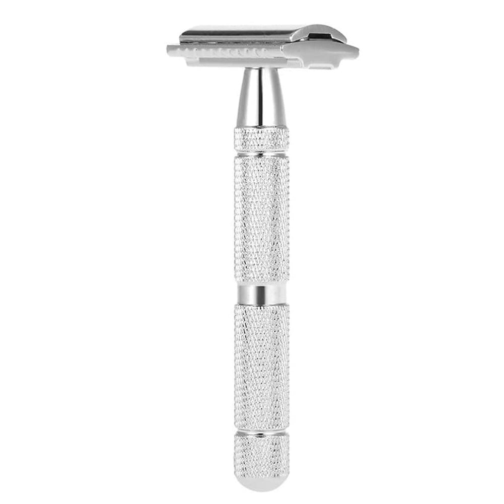 Vintage Manual Safety Metal Shaver with Brush