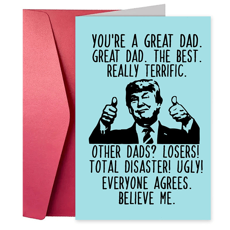 Birthday Greeting Card Funny Greeting Card Funny Text Cartoon Greeting Card