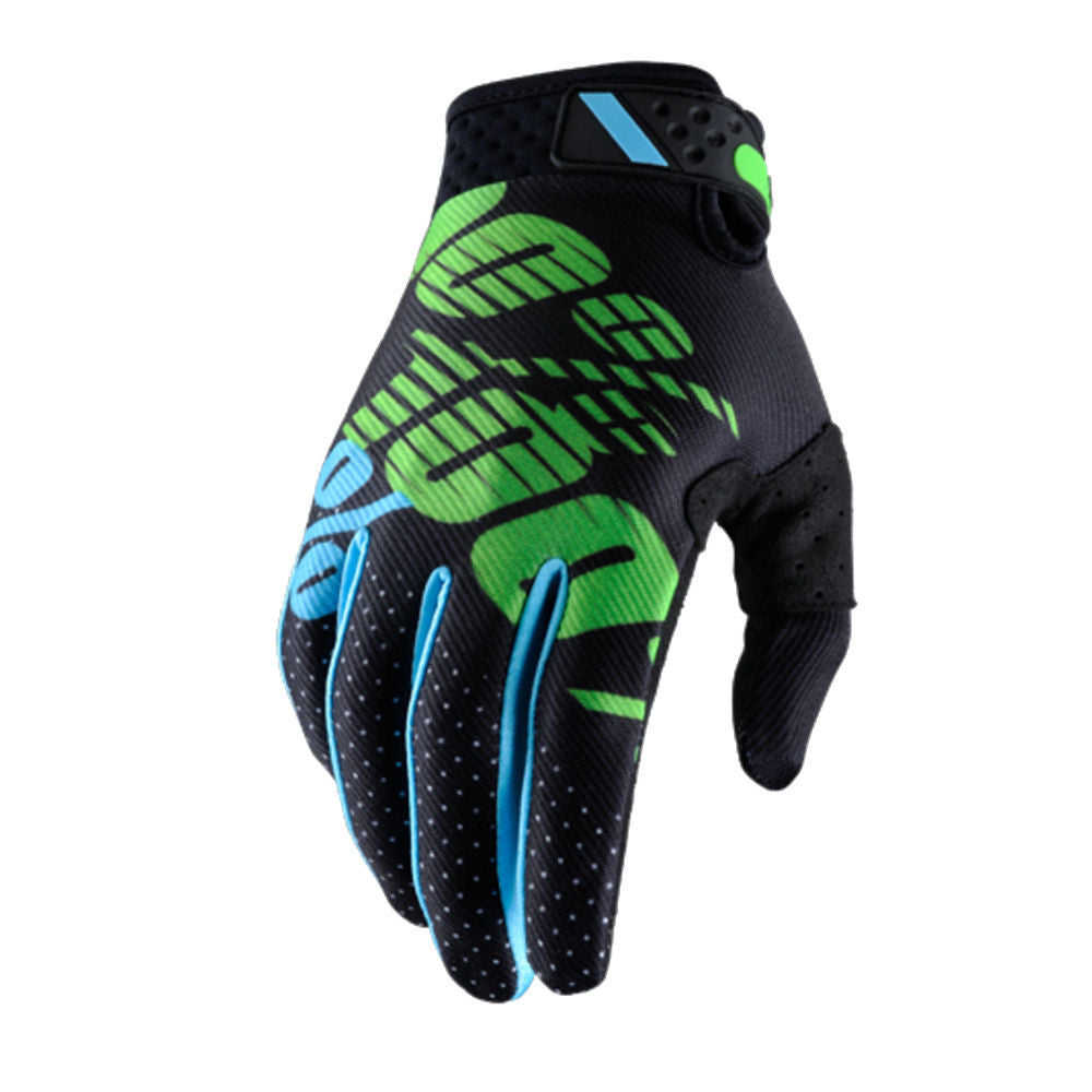 Letter pattern motorcycle bike riding gloves