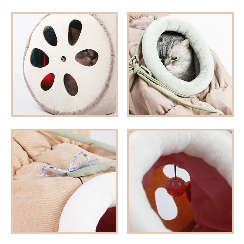 Folding Hammock Semi-enclosed Cat Litter