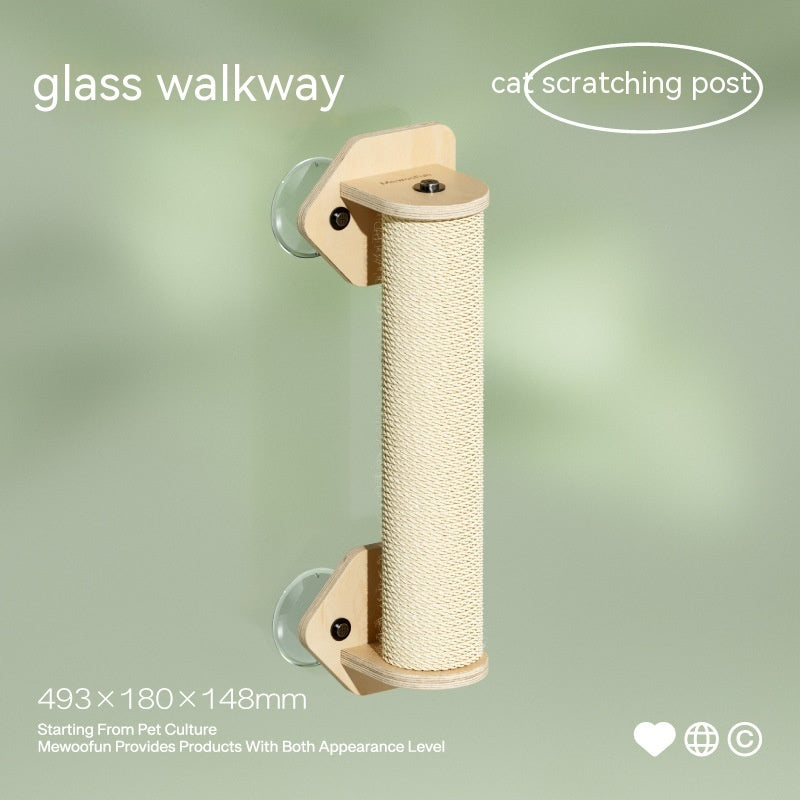 Cat Scratch Trees Non-covering Glass Wall Chamfer