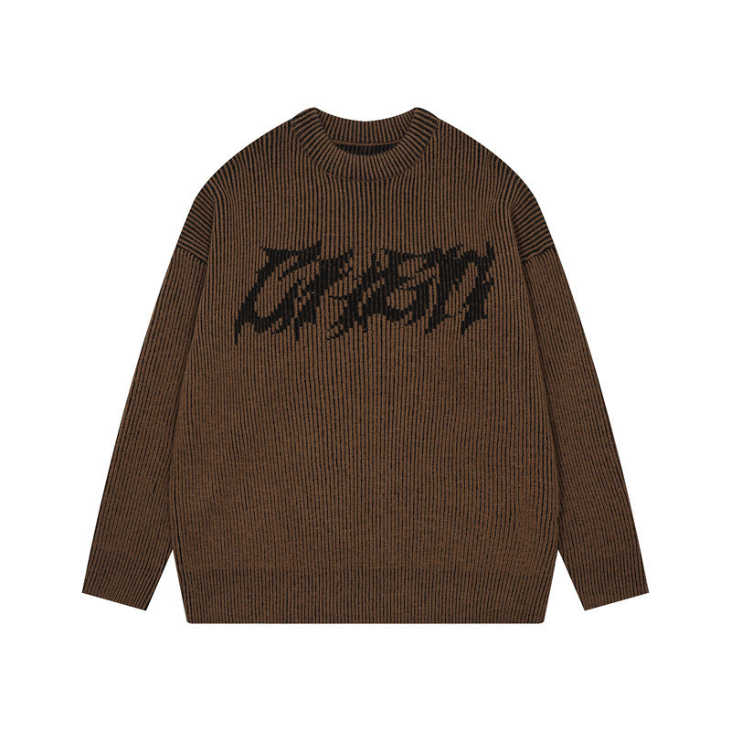 Men's New Fashion Loose Cool Knitted Sweater