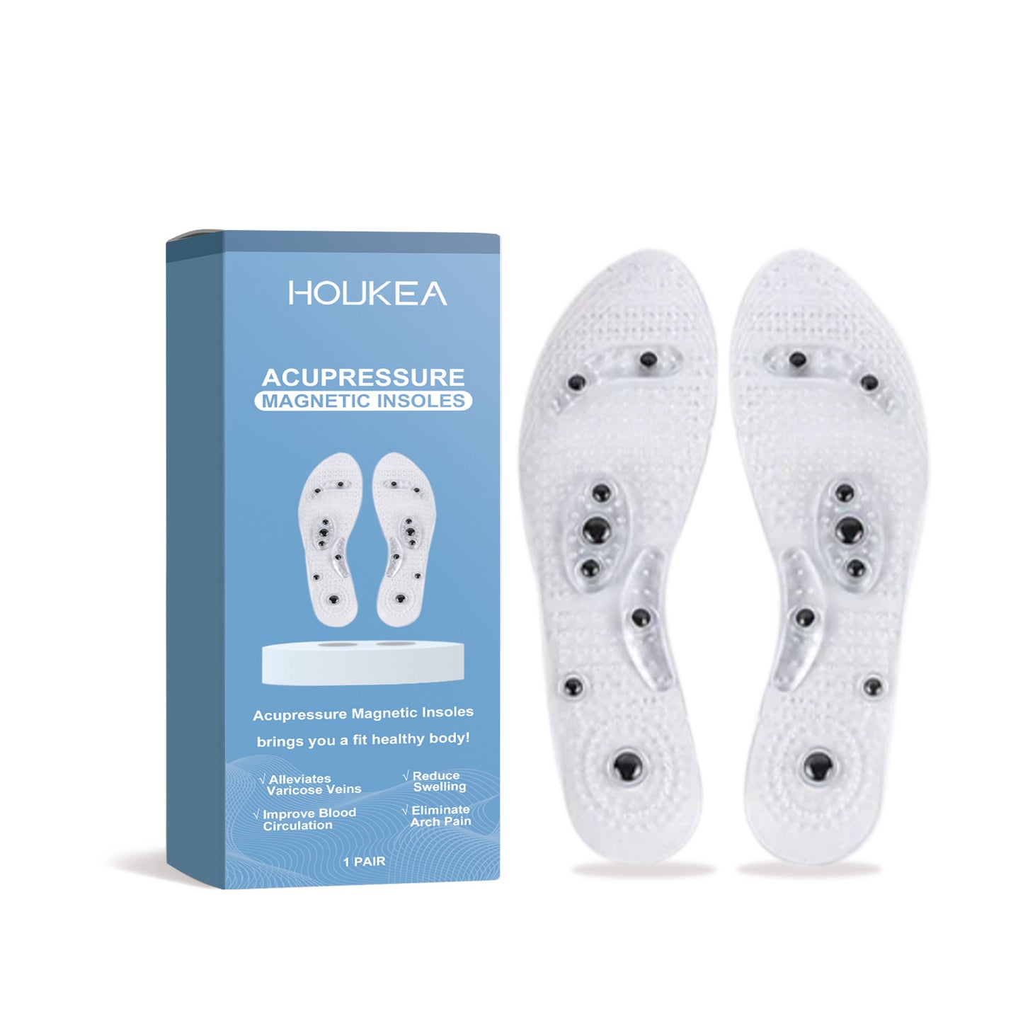 Foot Pressure Insoles Relieve Discomfort Foot Pads Durable Breathable Foot Care Massage Insoles